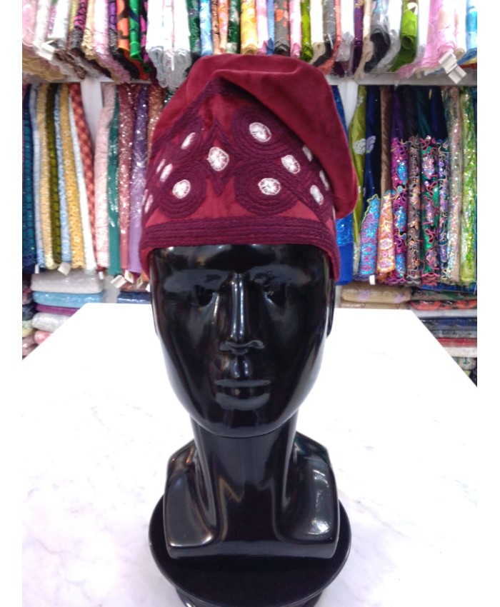 Deep Wine Velvet Elevated With White